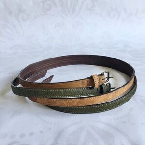 Club Monaco double buckle Eleanor leather Belt